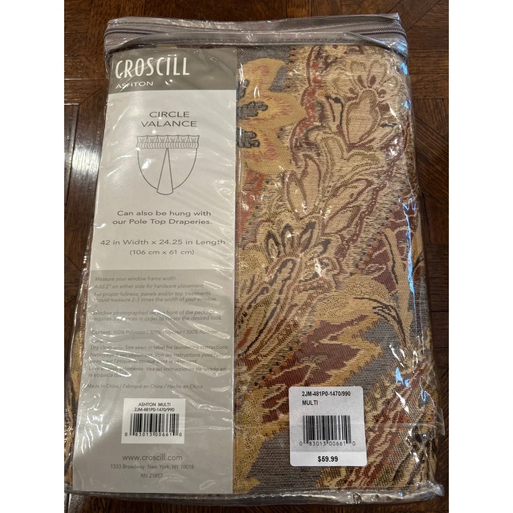 Croscill Ashton Collection Curtain Drapes Valances Window‎ Treatments